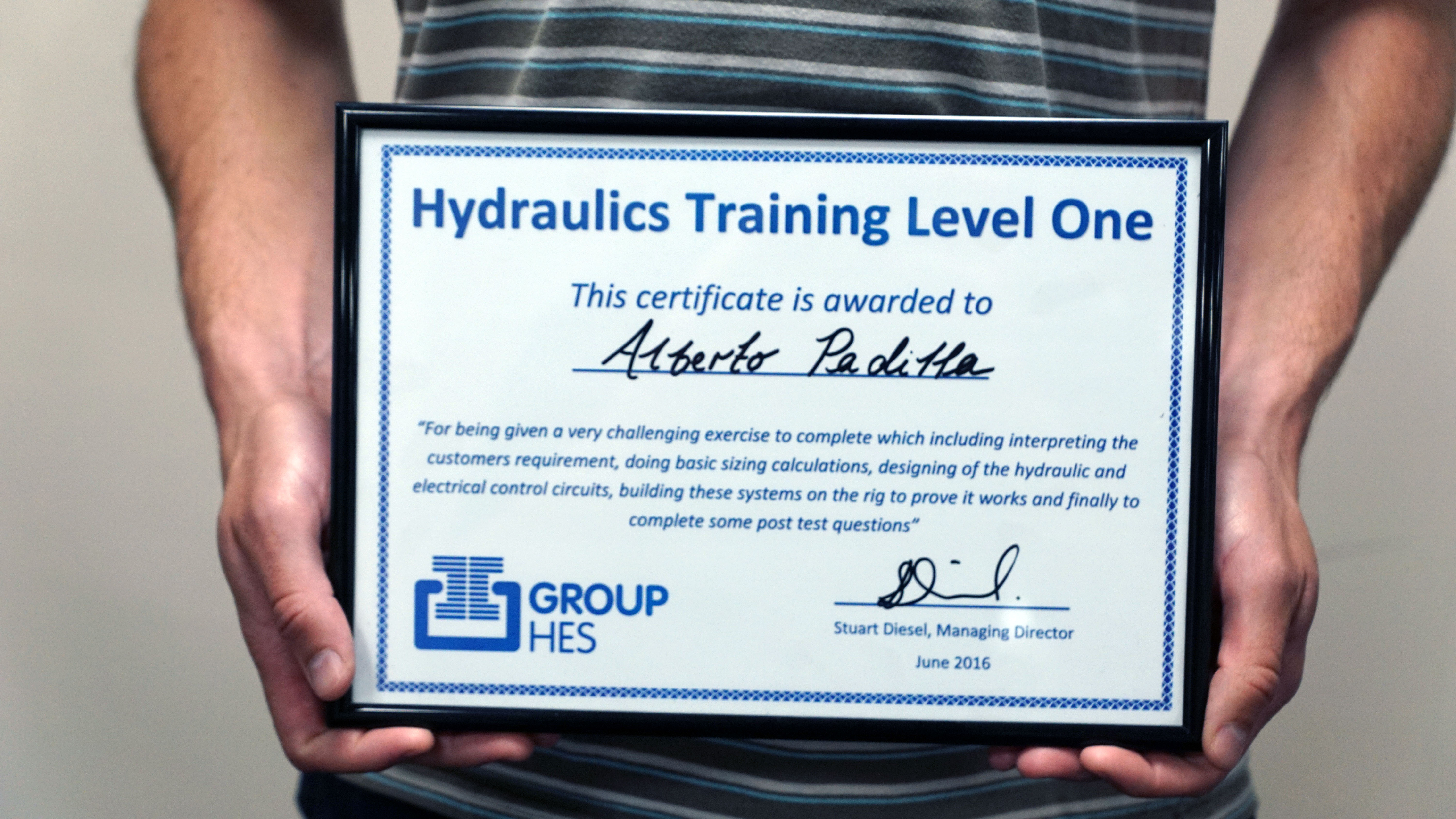 hydraulics training level one